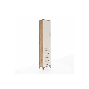 Arges Dolap 2 Raflı 5 Çekmeceli Tek Askılı 44x30x221 Çam-aytaşı