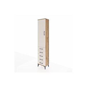 Arges Dolap 2 Raflı 5 Çekmeceli Tek Askılı 44x30x221 Çam-aytaşı