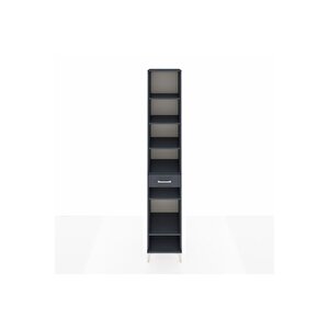 Hyperion Dolap 6 Raflı Tek Çekmeceli 44x44x243 Antrasit-antrasit