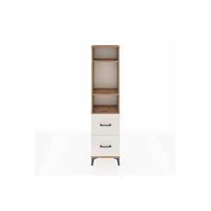 Arges Dolap 3 Raflı 2 Çekmeceli 44x30x182 Çam-aytaşı