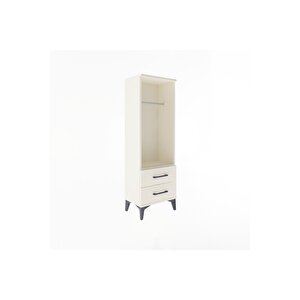 Arges Dolap Tek Raflı 2 Çekmeceli Tek Askılı 44x30x134 Aytaşı-aytaşı