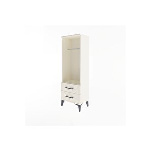 Arges Dolap Tek Raflı 2 Çekmeceli Tek Askılı 44x30x134 Aytaşı-aytaşı