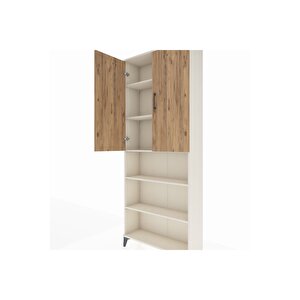 Arges Dolap 5 Raflı 2 Kapaklı 88x30x221 Aytaşı-çam