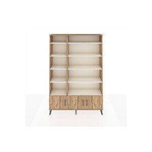 Arges Dolap 10 Raflı 3 Kapaklı 132x30x195 Çam-çam/aytaşı