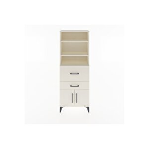 Arges Dolap 3 Raflı 2 Çekmeceli 2 Kapaklı 60x30x163 Aytaşı-aytaşı