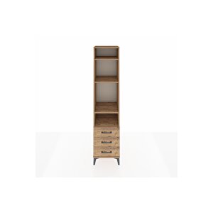 Hyperion Dolap 4 Raflı 3 Çekmeceli 44x44x195 Çam-çam