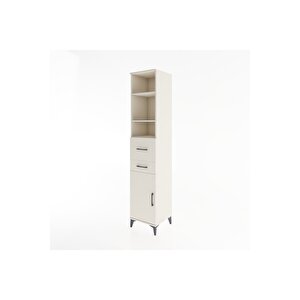 Hyperion Dolap 4 Raflı 2 Çekmeceli Tek Kapaklı 44x44x221 Aytaşı-aytaşı