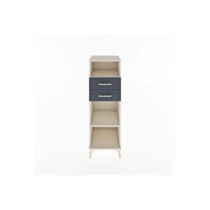 Hyperion Dolap 2 Raflı 2 Çekmeceli 44x44x134 Aytaşı-antrasit