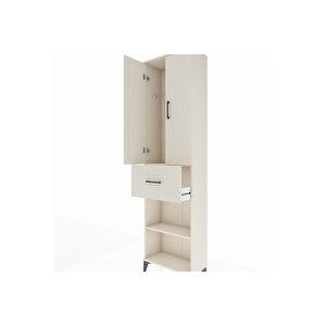 Arges Dolap 2 Raflı Tek Çekmeceli Tek Askılı 60x30x221 Aytaşı-aytaşı