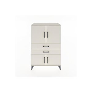 Hyperion Dolap 2 Raflı 2 Çekmeceli 4 Kapaklı 88x44x134 Aytaşı-aytaşı