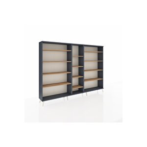 Arges Dolap 11 Raflı  220x30x163 Antrasit-antrasit/çam