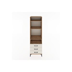 Hyperion Dolap 4 Raflı 3 Çekmeceli 60x44x195 Çam-aytaşı