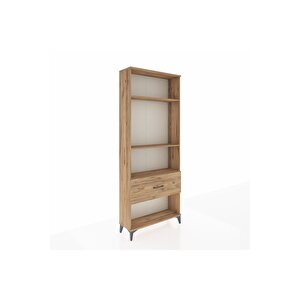 Arges Dolap 3 Raflı Tek Çekmeceli 88x30x221 Çam-çam