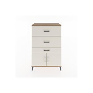 Hyperion Dolap 3 Çekmeceli 2 Kapaklı 88x44x134 Çam-aytaşı