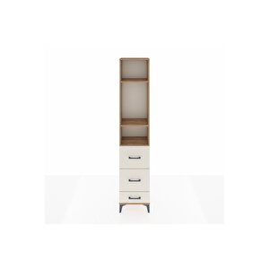 Arges Dolap 3 Raflı 3 Çekmeceli 44x30x221 Çam-aytaşı