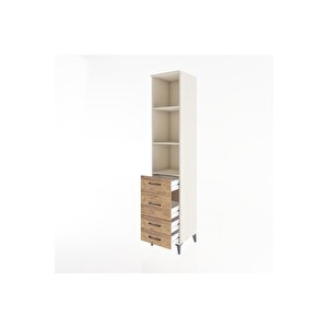 Hyperion Dolap 3 Raflı 4 Çekmeceli 44x44x221 Aytaşı-çam