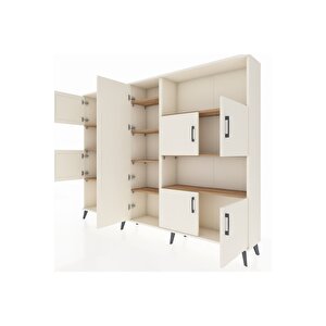 Arges Dolap 10 Raflı 9 Kapaklı 220x30x163 Aytaşı-aytaşı/çam