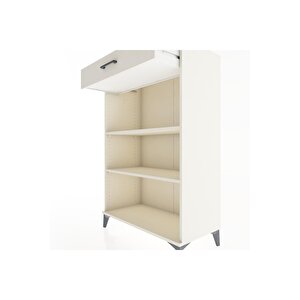 Hyperion Dolap 2 Raflı Tek Çekmeceli 88x44x134 Aytaşı-aytaşı