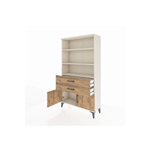 Arges Dolap 3 Raflı 2 Çekmeceli 2 Kapaklı 88x30x163 Aytaşı-çam