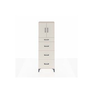 Arges Dolap 2 Raflı 4 Çekmeceli 2 Kapaklı 60x30x182 Aytaşı-aytaşı