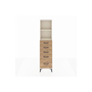 Arges Dolap 2 Raflı 5 Çekmeceli 44x30x182 Aytaşı-çam