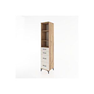 Hyperion Dolap 3 Raflı 4 Çekmeceli 44x44x221 Çam-aytaşı