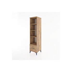 Hyperion Dolap 4 Raflı Tek Çekmeceli 44x44x182 Çam-çam