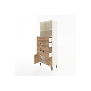 Arges Dolap 2 Raflı 3 Çekmeceli 2 Kapaklı 60x30x163 Aytaşı-çam