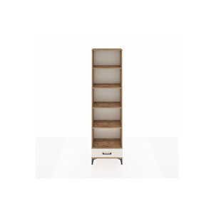 Arges Dolap 5 Raflı Tek Çekmeceli 60x30x221 Çam-aytaşı