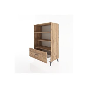 Hyperion Dolap 3 Raflı Tek Çekmeceli 88x44x134 Çam-çam