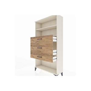 Arges Dolap 2 Raflı 3 Çekmeceli 88x30x163 Aytaşı-çam