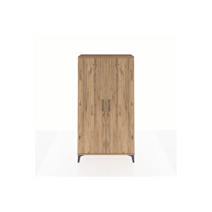 Arges Dolap 4 Raflı 2 Kapaklı 88x30x163 Çam-çam