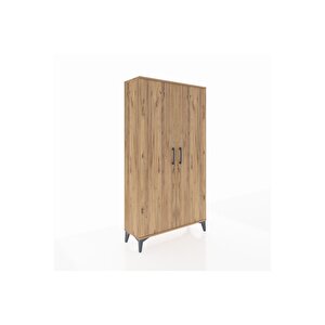 Arges Dolap 4 Raflı 2 Kapaklı 88x30x163 Çam-çam