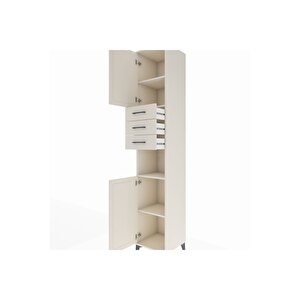 Hyperion Dolap 4 Raflı 3 Çekmeceli 2 Kapaklı 44x44x243 Aytaşı-aytaşı