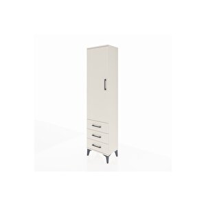 Arges Dolap 4 Raflı 3 Çekmeceli Tek Kapaklı 44x30x182 Aytaşı-aytaşı