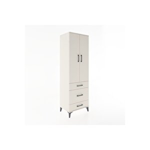 Hyperion Dolap 2 Raflı 3 Çekmeceli Tek Askılı 60x44x195 Aytaşı-aytaşı