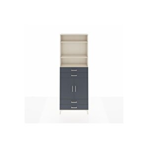 Arges Dolap 5 Raflı 4 Çekmeceli 2 Kapaklı 88x30x243 Aytaşı-antrasit