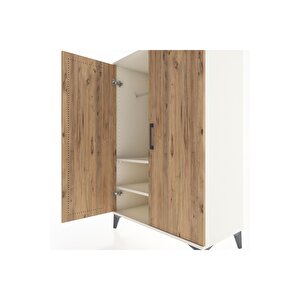 Hyperion Dolap 2 Raflı 2 Kapaklı Tek Askılı 88x44x134 Aytaşı-çam