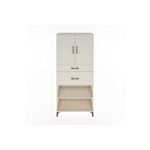 Hyperion Dolap 4 Raflı 2 Çekmeceli 2 Kapaklı 88x44x195 Aytaşı-aytaşı