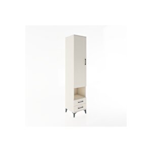 Hyperion Dolap 5 Raflı 2 Çekmeceli Tek Kapaklı 44x44x221 Aytaşı-aytaşı