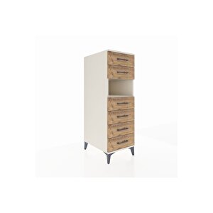 Kronos Dolap Tek Raflı 6 Çekmeceli 44x59x134 Aytaşı-çam