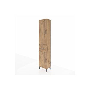 Arges Dolap 4 Raflı Tek Çekmeceli 2 Kapaklı 44x30x221 Çam-çam