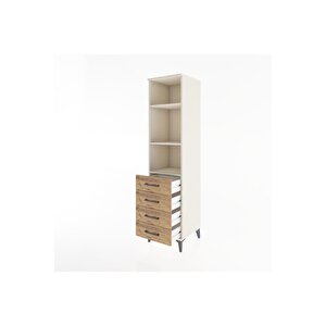 Hyperion Dolap 3 Raflı 4 Çekmeceli 44x44x182 Aytaşı-çam