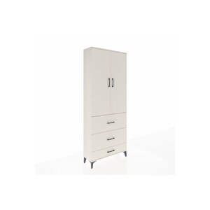 Arges Dolap 2 Raflı 3 Çekmeceli Tek Askılı 88x30x221 Aytaşı-aytaşı