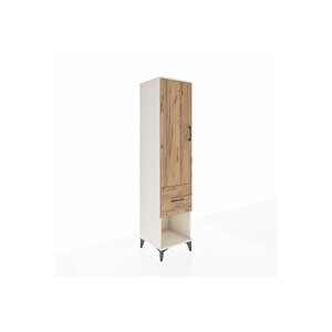 Hyperion Dolap 4 Raflı Tek Çekmeceli Tek Kapaklı 44x44x195 Aytaşı-çam