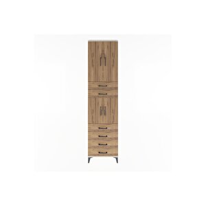 Arges Dolap 4 Raflı 6 Çekmeceli 4 Kapaklı 60x30x243 Aytaşı-çam