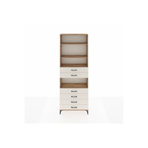 Arges Dolap 4 Raflı 6 Çekmeceli 88x30x243 Çam-aytaşı