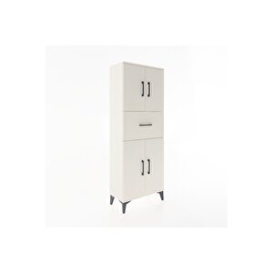 Arges Dolap 2 Raflı Tek Çekmeceli 4 Kapaklı 60x30x163 Aytaşı-aytaşı