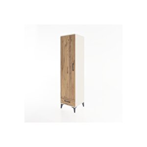 Hyperion Dolap 4 Raflı Tek Çekmeceli Tek Kapaklı 44x44x182 Aytaşı-çam