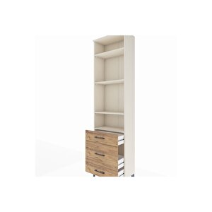 Arges Dolap 4 Raflı 3 Çekmeceli 60x30x221 Aytaşı-çam